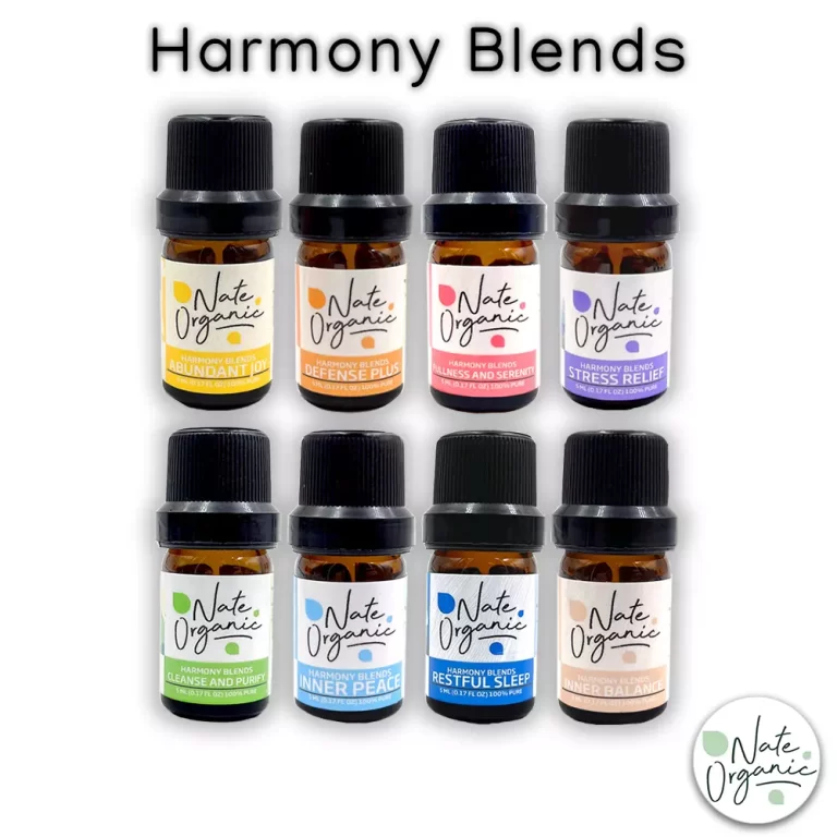 Kit de 8 aceites esenciales en botellas &aacute;mbar de 5 ml